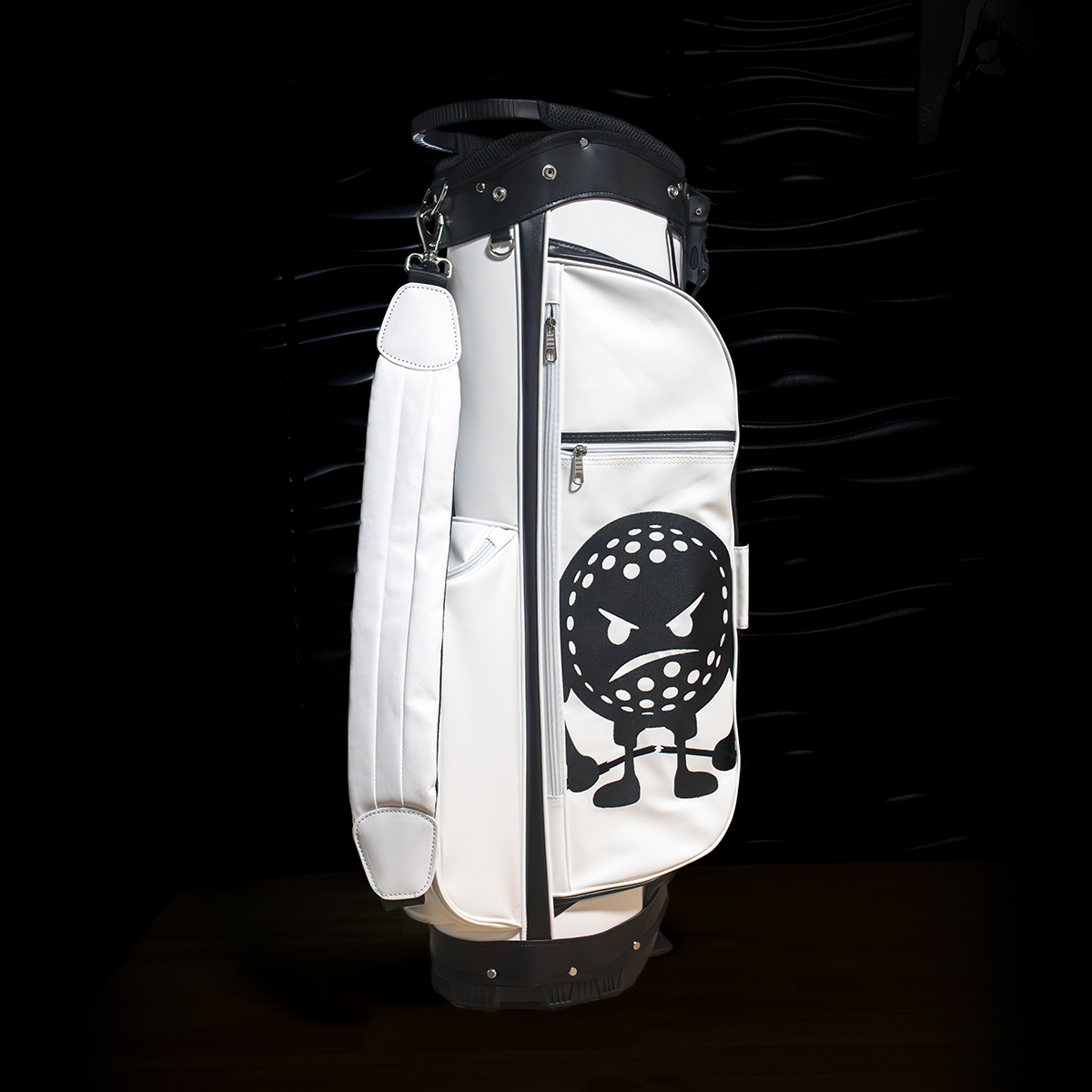 S&E Microfiber Leather 5 Way Waterproof Golf Bag - Magnolia's White