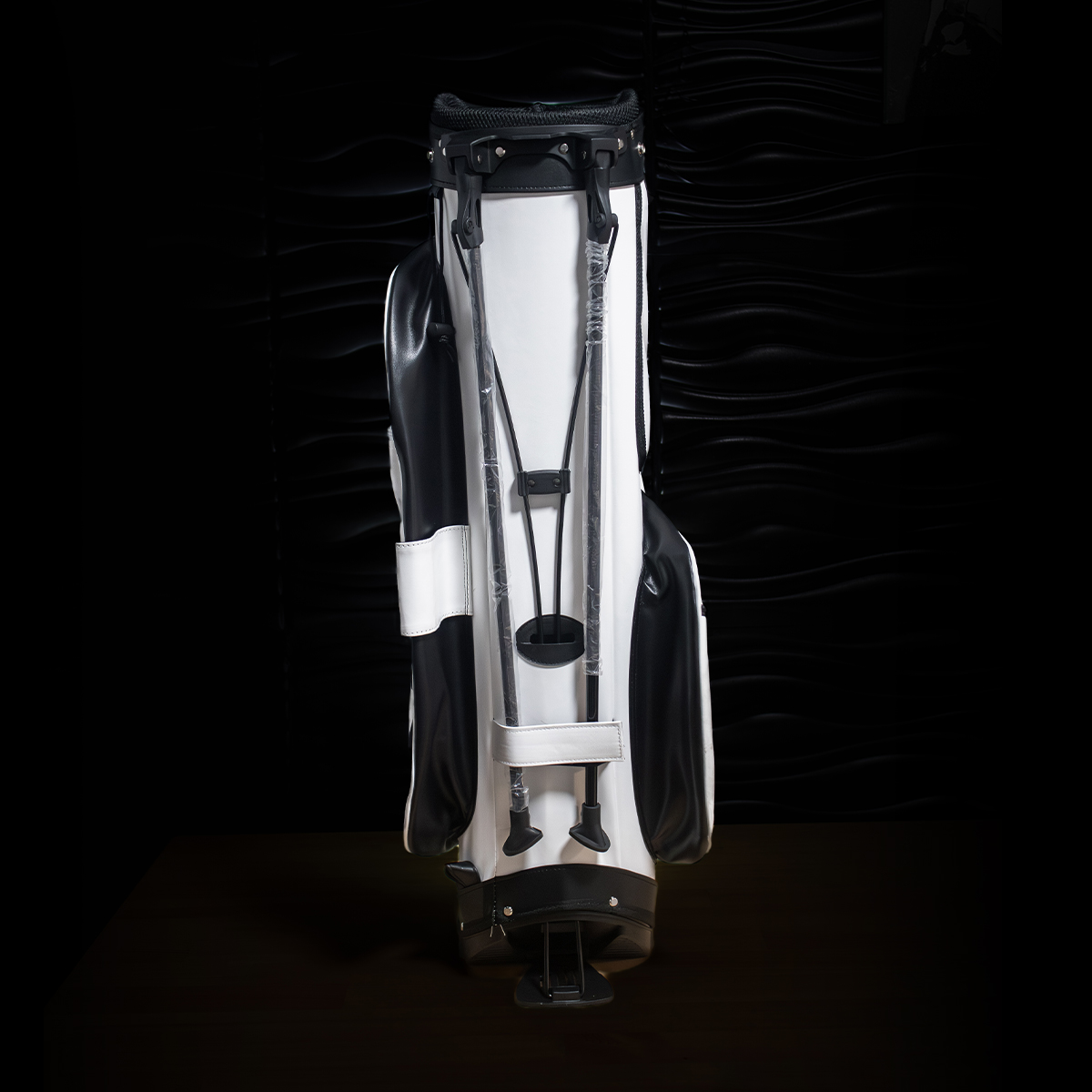 S&E Microfiber Leather 5 Way Waterproof Golf Bag - Magnolia's White - Image 5