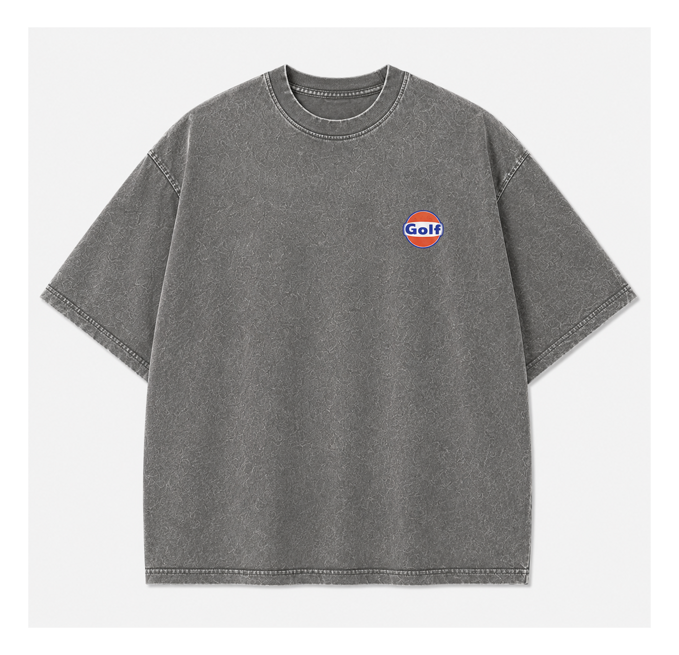 "Golf Gasoline" Oversized Vintage Tee - Grey
